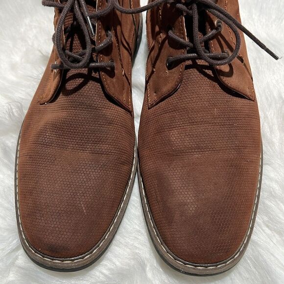 Kenneth Cole Men\'s Passage Cognac Chukka Boots Size 10.5.‎  B81 main image 5